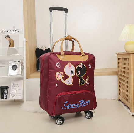 Trolley Bag Iron Tower Beauty Universal Wheels