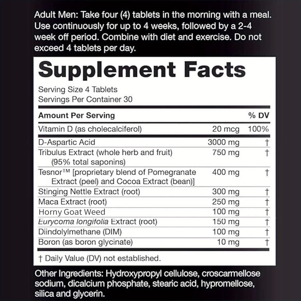 Five-Bottle Botanical Men's Health Supplement Tablet Set with Coordinated Containers and Labels — image 2