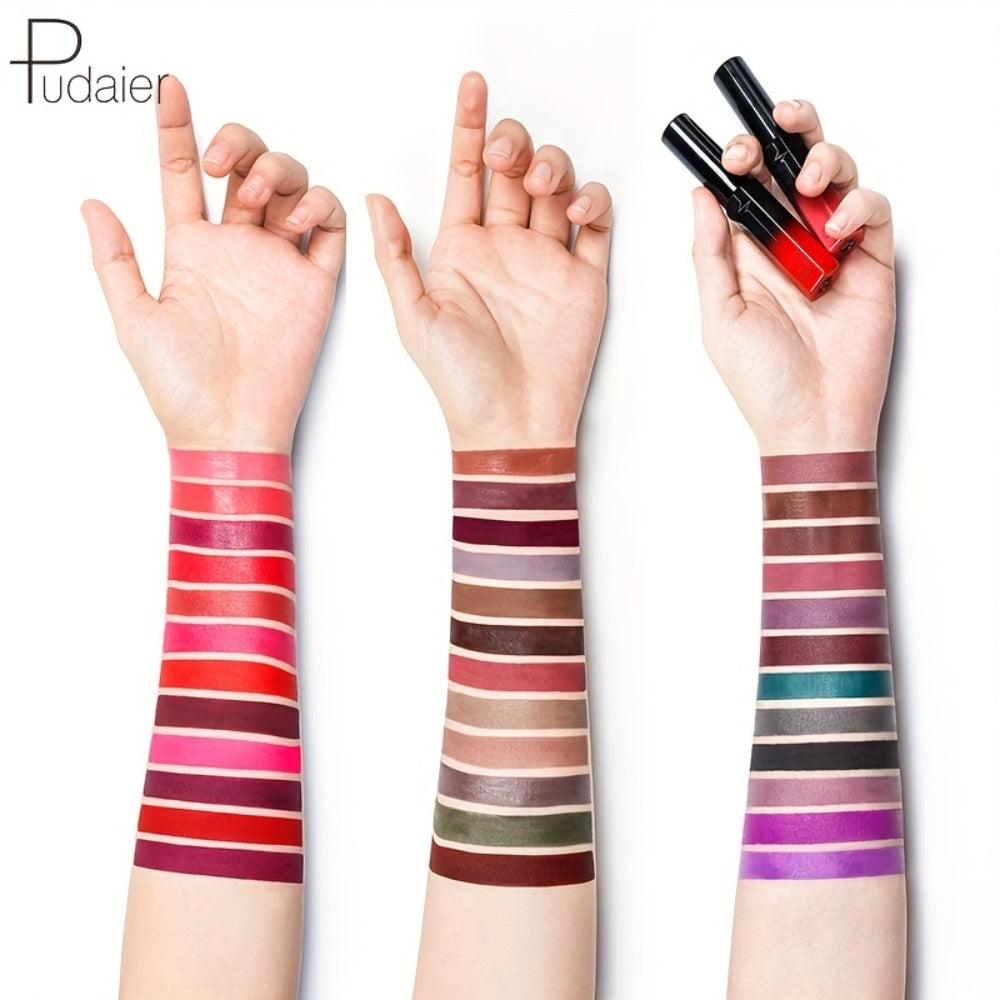 Semi-Matte Liquid Lip Color in Six Numbered Shades with 9.3cm Gradient Tube and Wand Applicator — image 5