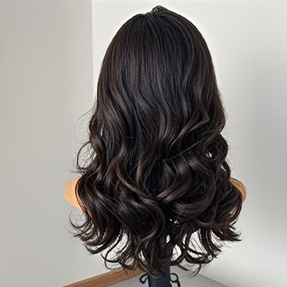 Synthetic Wig 26-Inch Men's Loose Curls with Middle Part in Seven Colors and Cap with Item-Specific Color, Length, Texture an