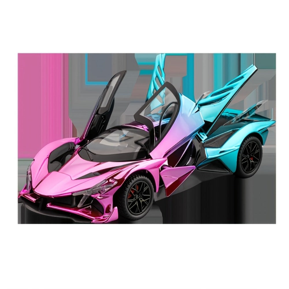 1:24 Scale Die-Cast Sports Car Model Collectible - Zinc Alloy Static Ornament with Realistic Details — image 10