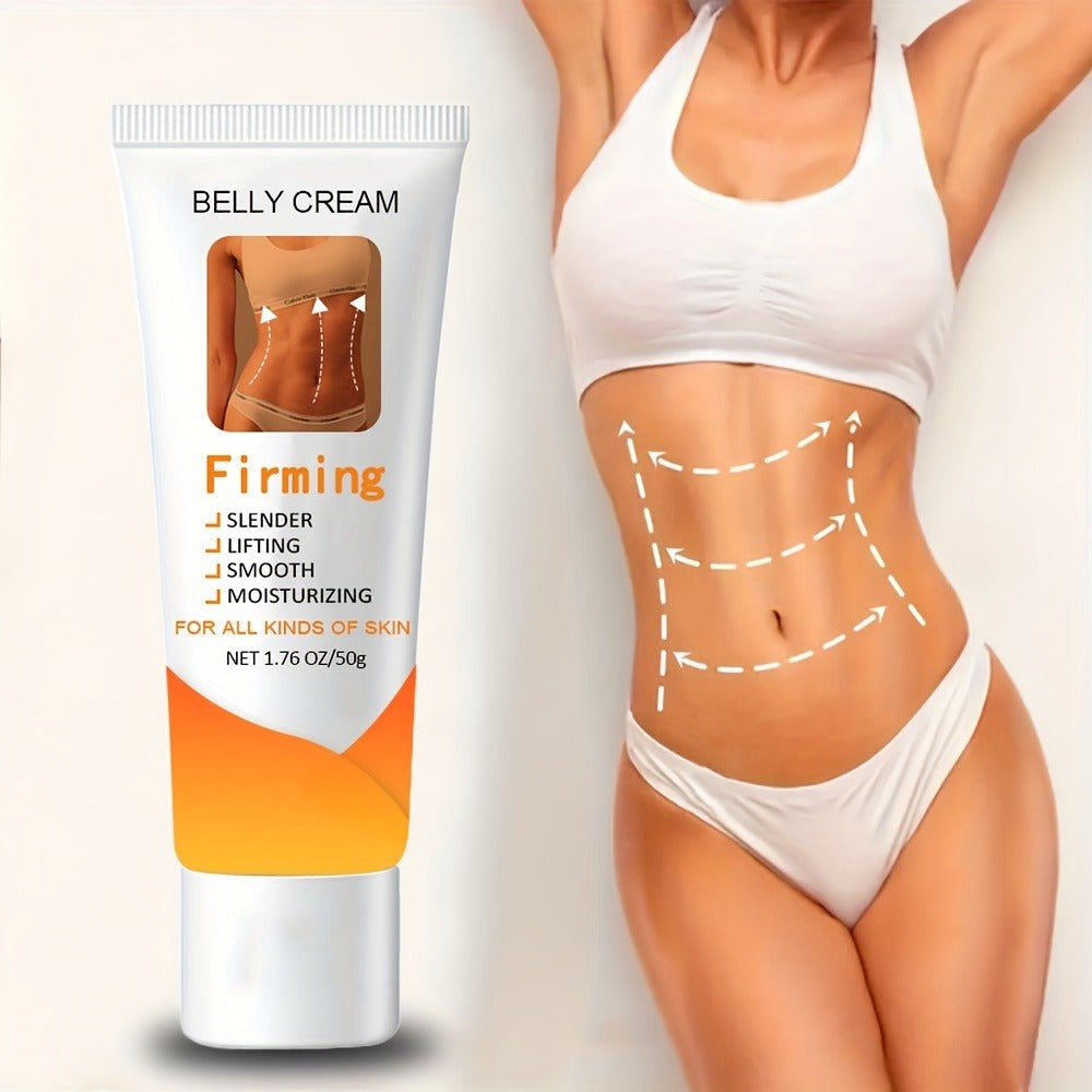 Body Moisturizer 50g Belly Cream in Squeeze Tube with White Cream Texture for Abdomen, Buttocks and Thigh Massage — image 2