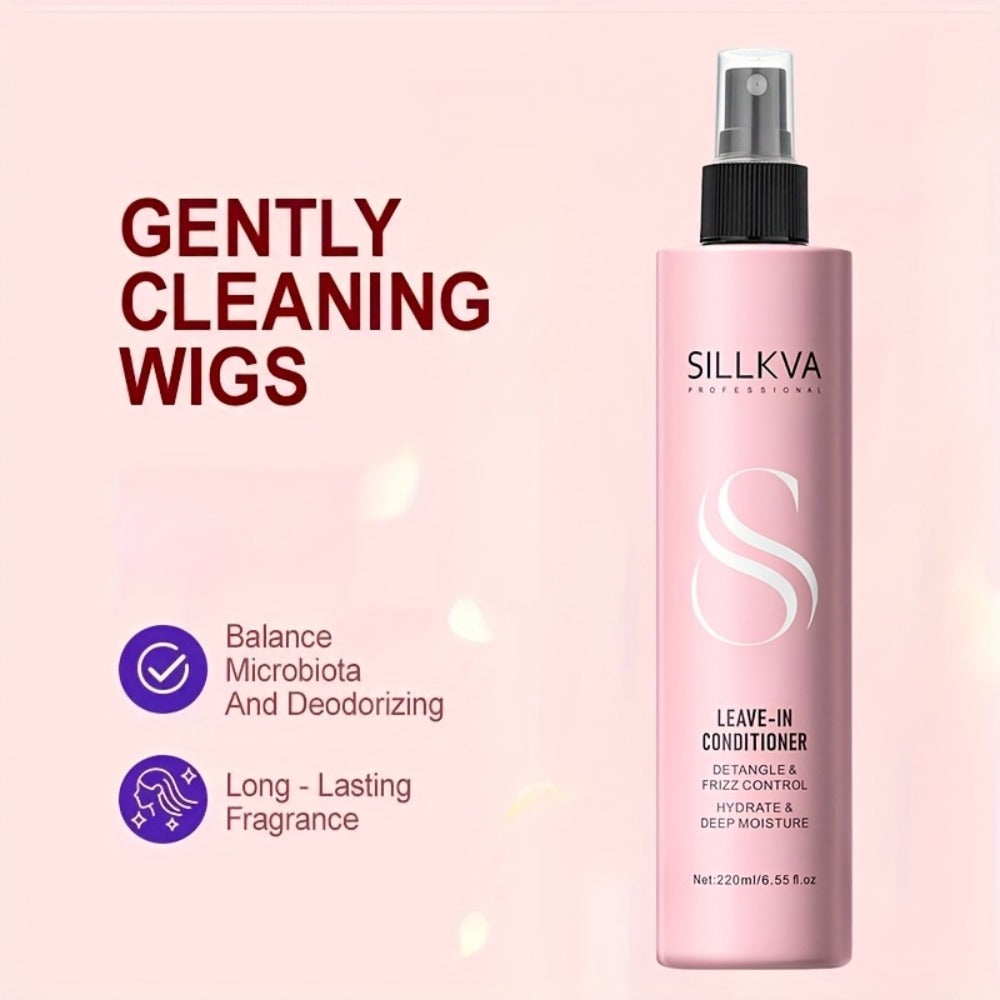 Wig Conditioner Spray with Argan Oil & Vitamin E Leave-In - Sillkva Care for Synthetic & Human Hair Wigs — image 4