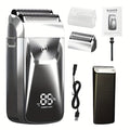 Bald Head Shaver & Beard Trimmer 2-in-1 Electric USB Rechargeable – Aluminum Foil Razor Professional Hair Clipper Grooming To