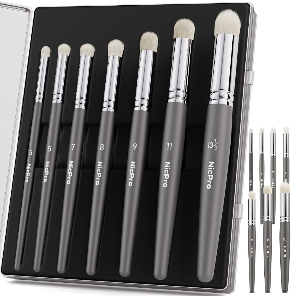 Dry Brush Set for Miniature Painting 7 Sizes, Professional Drybrush Kit with the Listed Color, Size or Set Options for Everyd