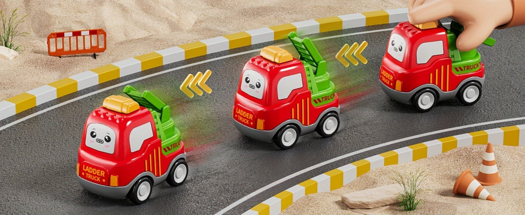 Transport Construction Truck Toy for Boys, 16.9 Inch Large Carrier Truck with 6 Cars, Lights & Sounds — image 12