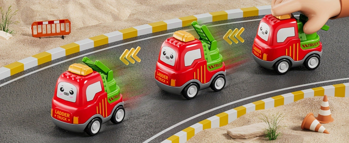 Transport Construction Truck Toy for Boys, 16.9 Inch Large Carrier Truck with 6 Cars, Lights & Sounds — image 12