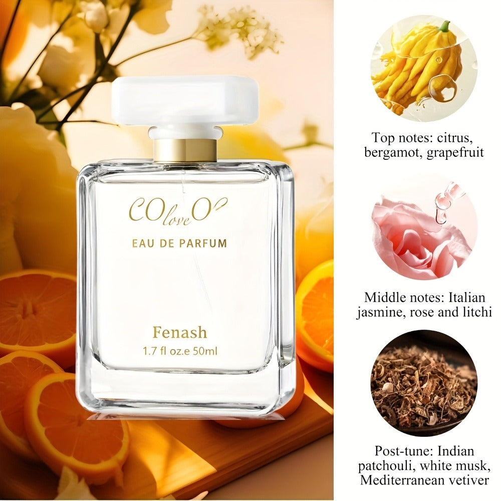 Eau de Parfum Women Floral Scent Bergamot Jasmine Rose Musk Citrus Floral Spray 160g Daily Wear Date Night Gift for Her Miss 