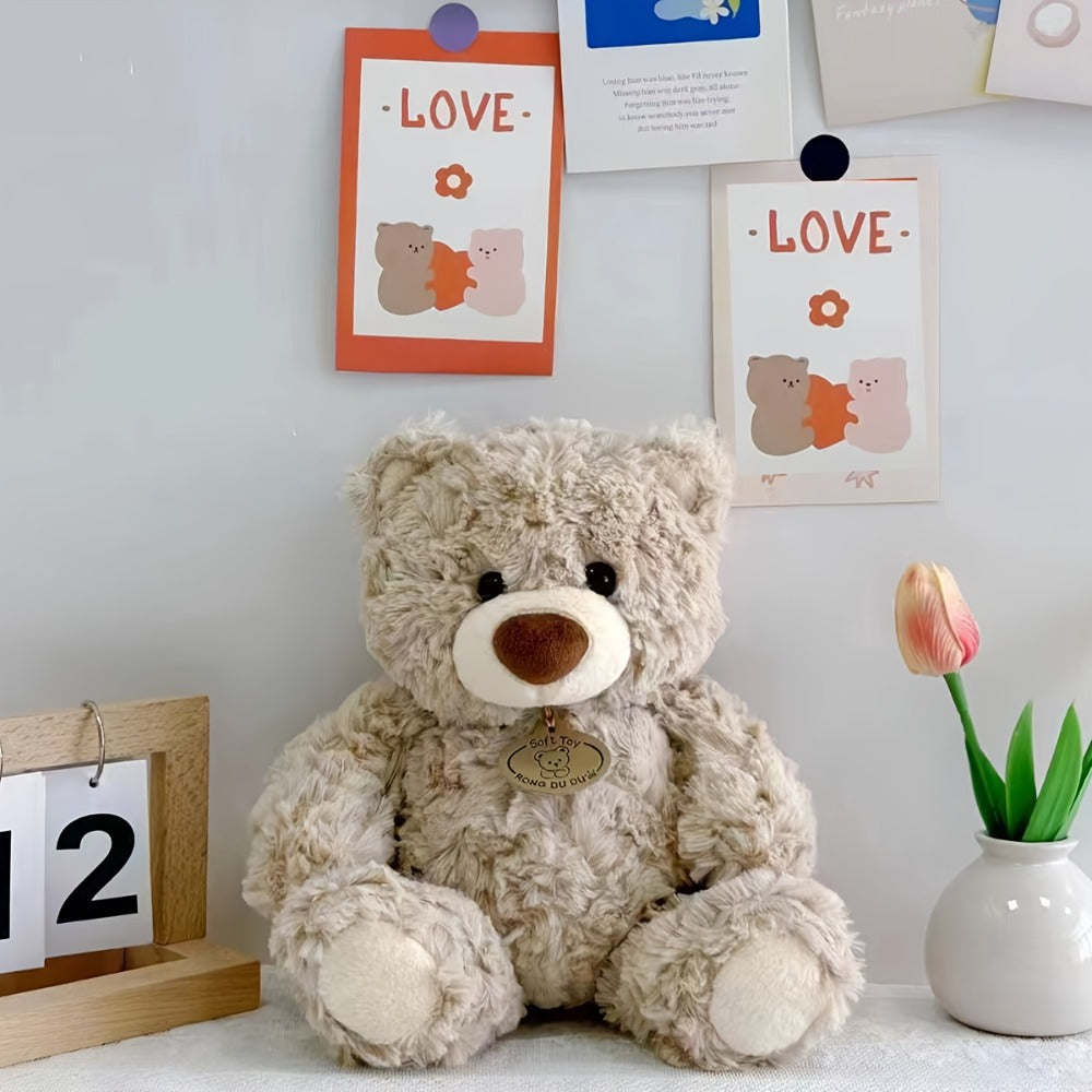 Plush Toy Oversized-Style Teddy Bear in Beige or Brown with Classic Seated Bear Details and Gifting — image 9