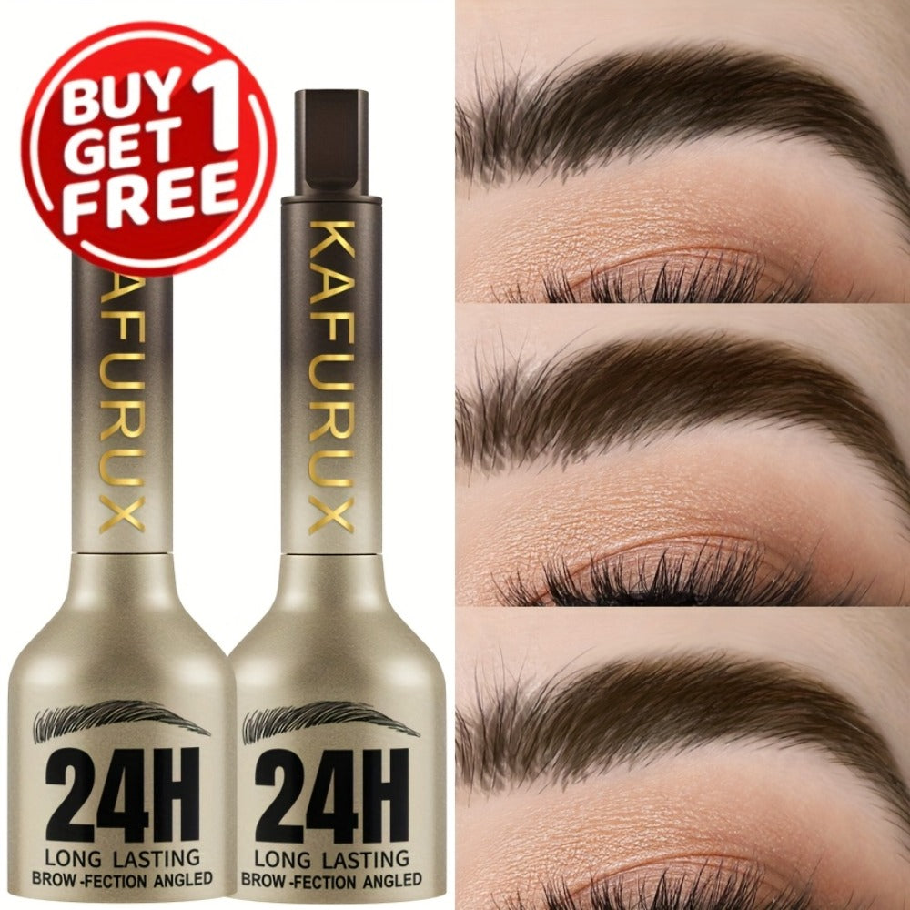 Eyebrow Powder Pencil 2pcs Set, Waterproof Sweatproof Brow Makeup with Setting Formula, Natural Defined Look — image 4