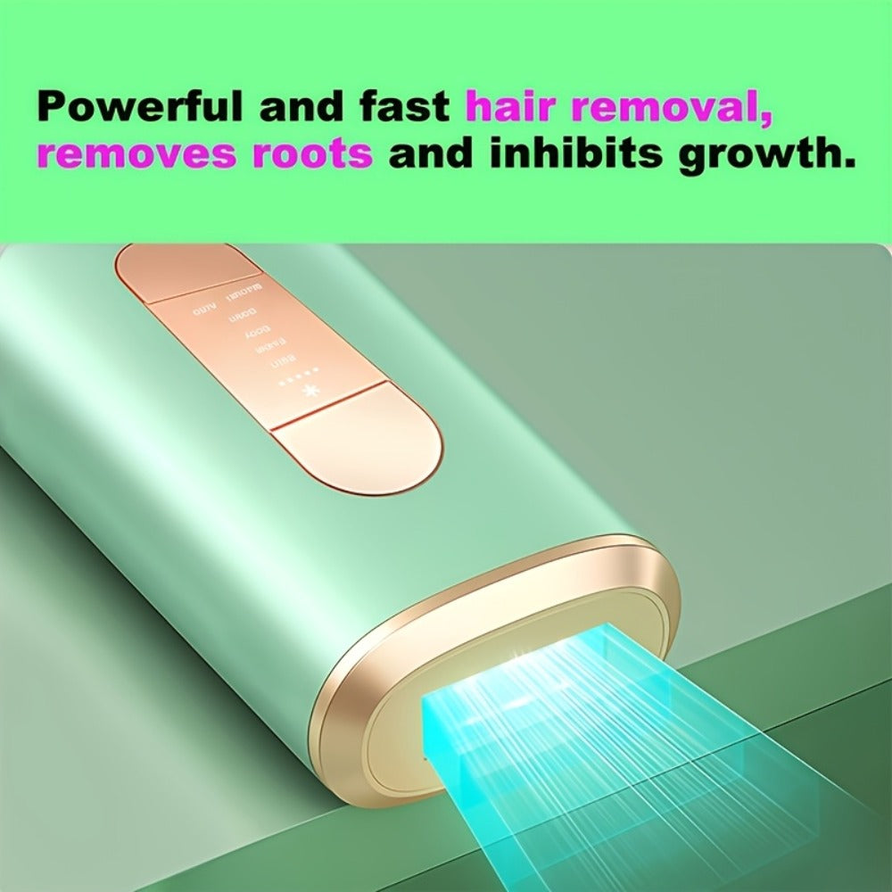 Green IPL Hair Removal Device with 999900 Flash-Counter Marking, Manual and Auto Labels and Dust Cover — image 7