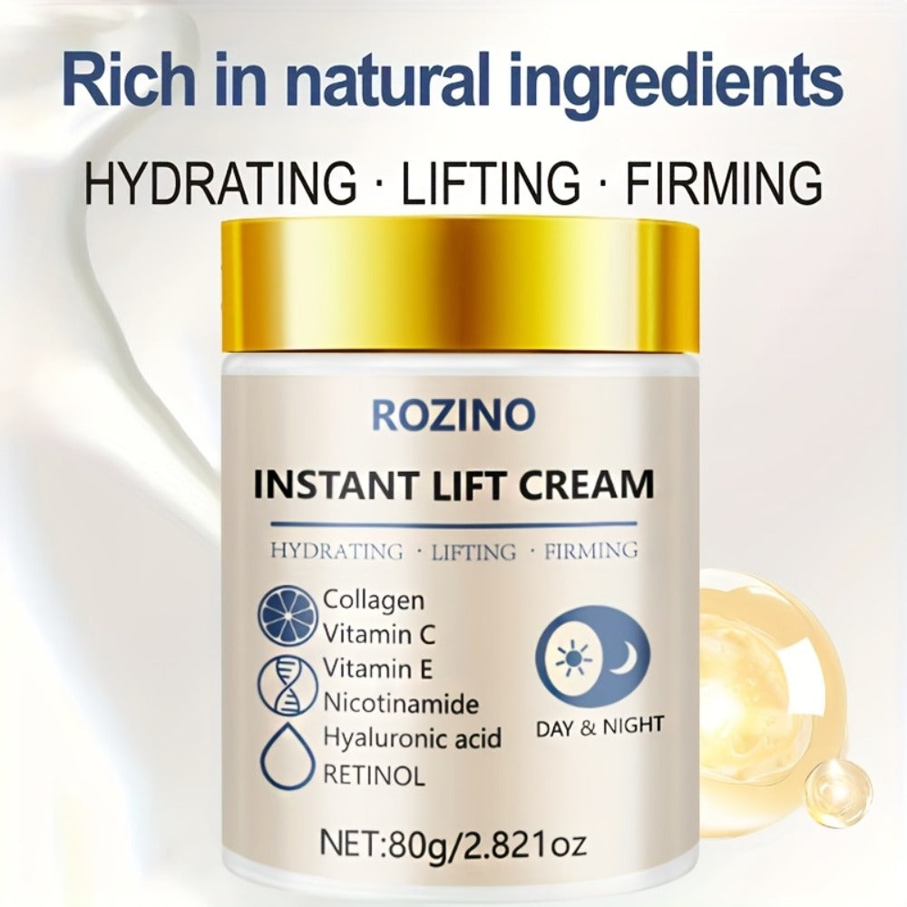 Collagen Niacinamide Face Neck Cream Instant 5-Second Lift Tightening Dark Circles Puffiness ROZINO All Skin Types Sensitive 