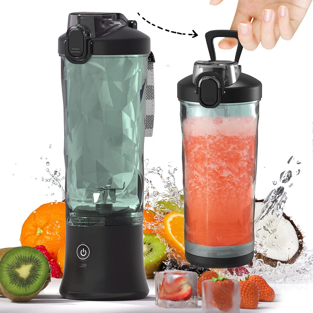 Portable Blender 600ML Electric Juicer Fruit Mixers 4000mAh USB Rechargeable Smoothie Mini Blender Personal Juicer Colorf