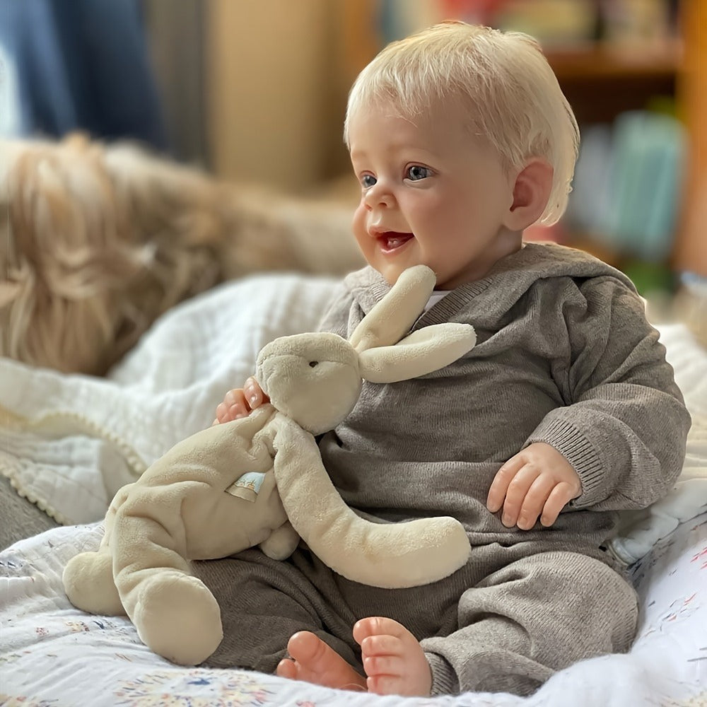 Reborn Doll, 24-Inch Cloth-Body Figure with Vinyl Head and Limbs, Hand-Rooted Hair and Gift Set — image 1