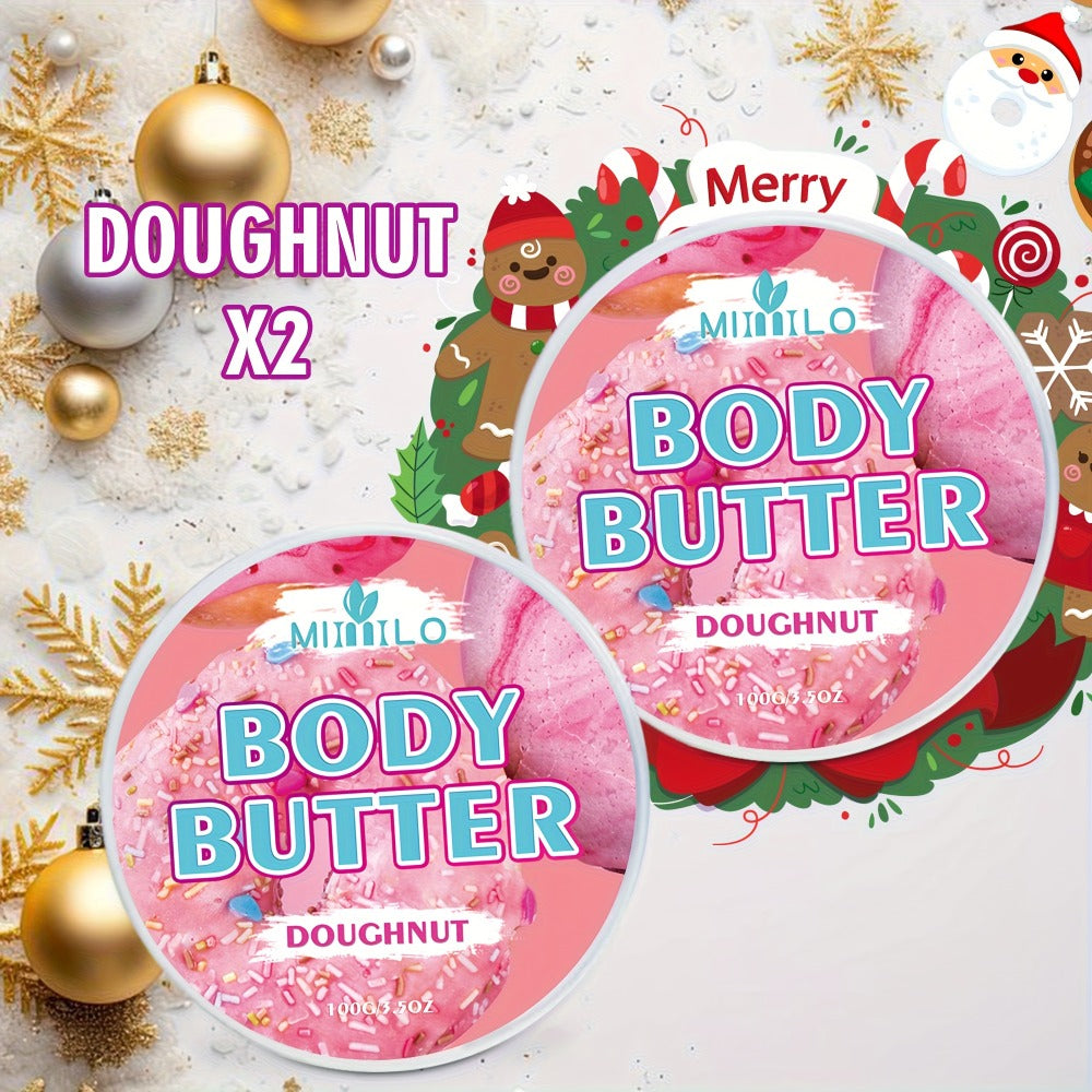 Fruity Body Glaze Set 8 Scents 100g×2 – Pineapple Coconut Strawberry Coffee Peach Doughnut Birthday Cake Non-Greasy All-Day M