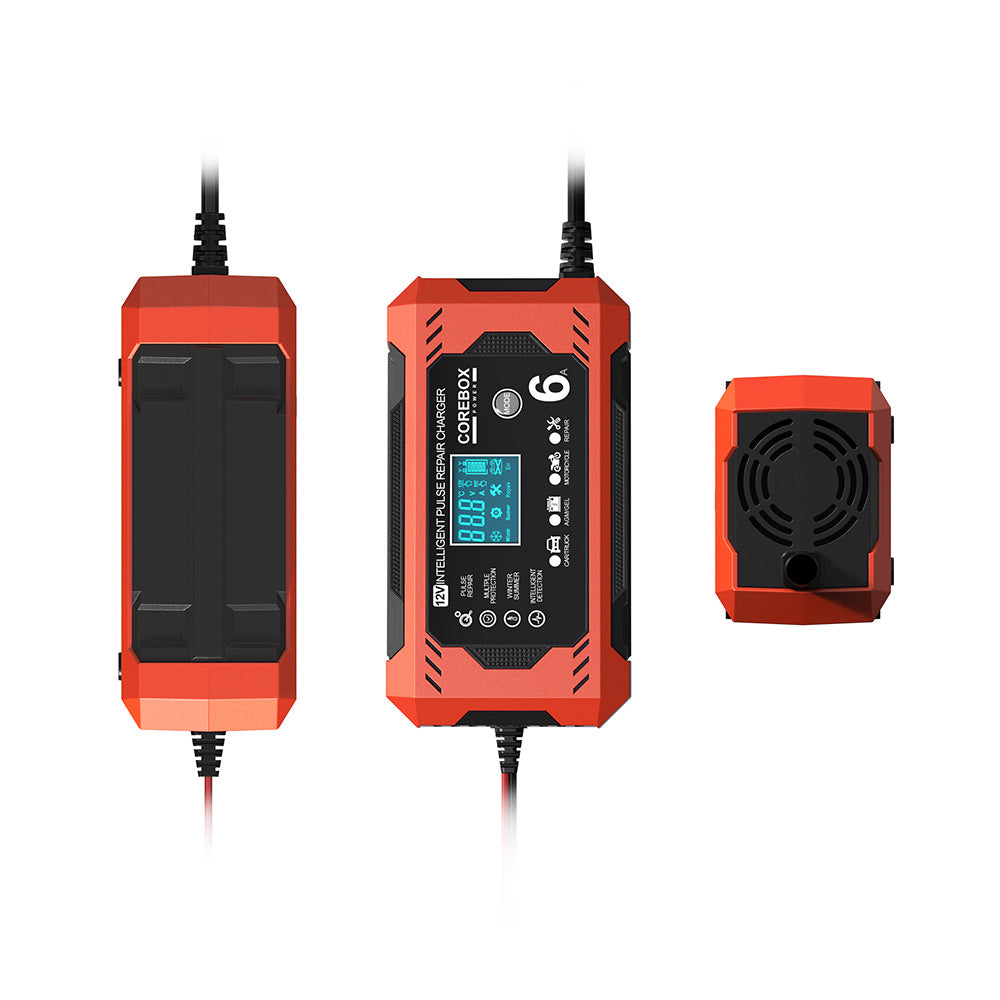 12V6A Smart Battery Charger AGM Start Stop