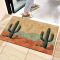 Desert Cactus Print Rectangular Doormat in 40 x 60, 50 x 80 or 45 x 120cm Size Options Pictured — image 1