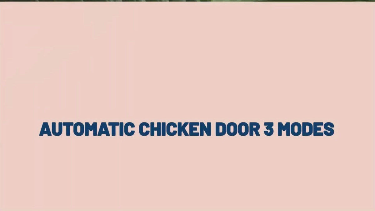 Chicken Coop Door, Timer Light Sensor Anti-Pinch Auto Open for Garden, Patio and Yard Use, with Listed Configuration — image 