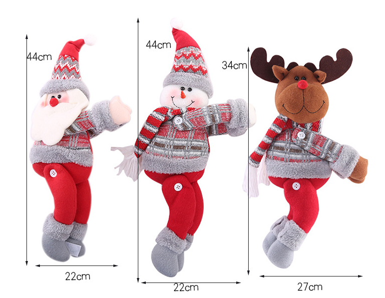 Christmas Curtain Buckle Tieback – Plush Holiday Holdback