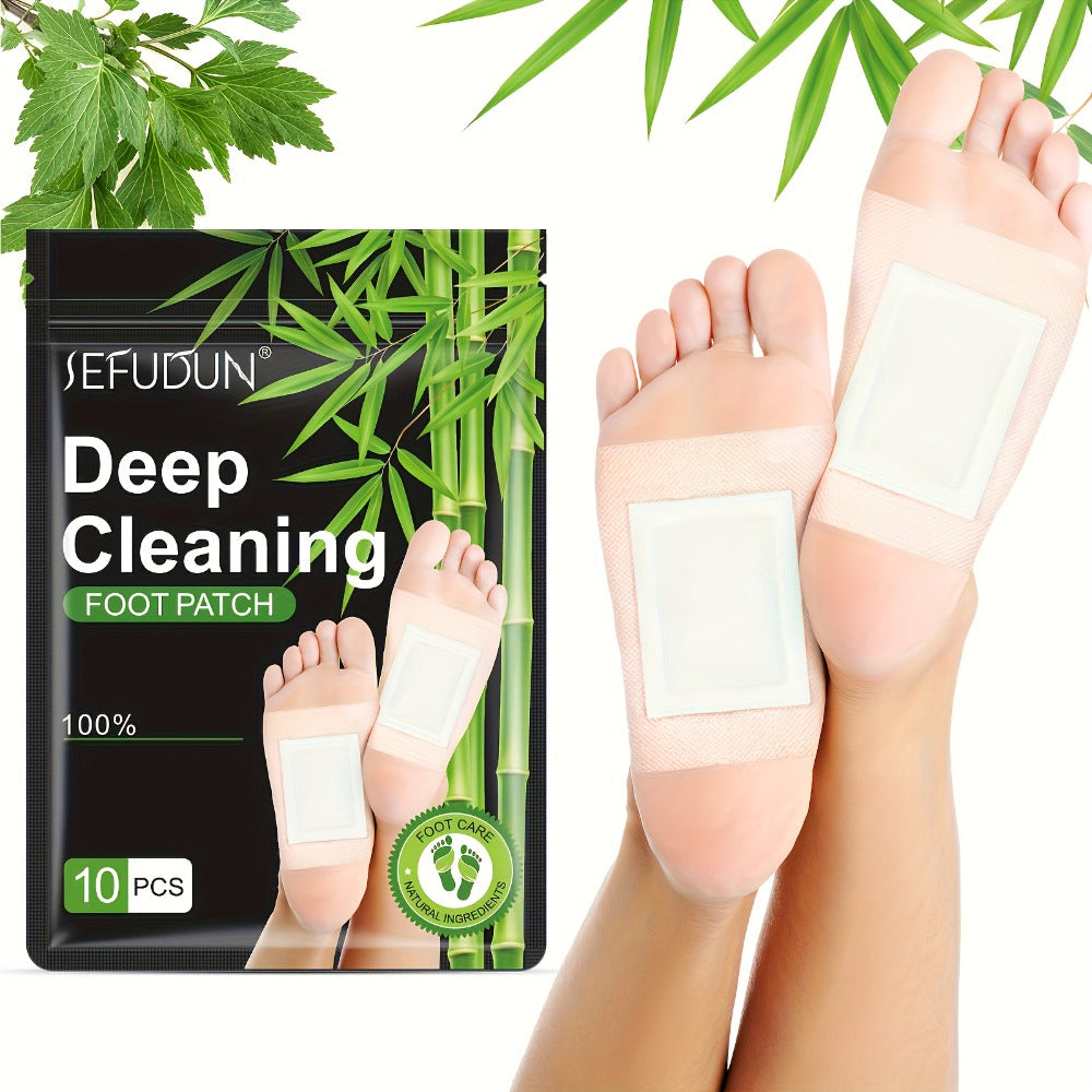 Foot Detox Patches Bamboo Charcoal & Ginger 50pcs 5 Bags – Deep Cleansing Overnight Foot Pads for Toxin Removal — image 3