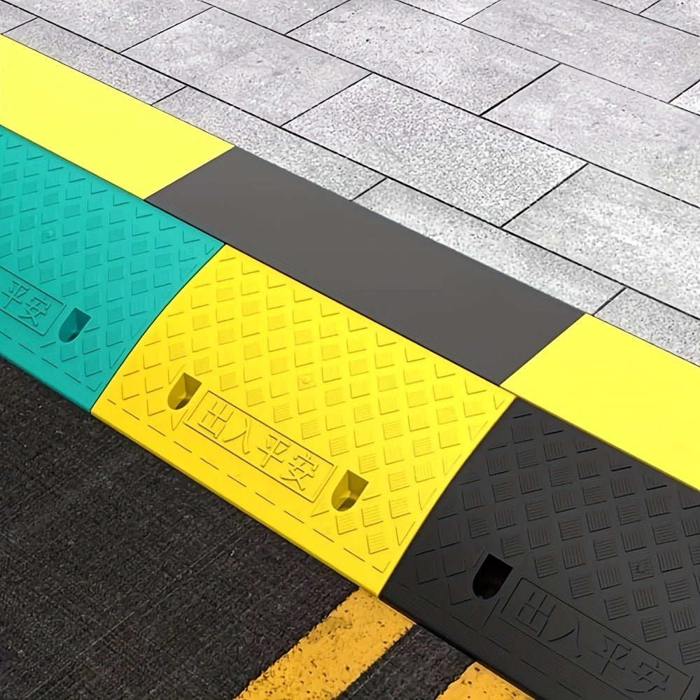 Curb Ramps 2-Pack Portable Heavy Duty Plastic Threshold Ramp Set for Low Clearance Cars Motorcycles Wheelchair – 19.68"L x 10