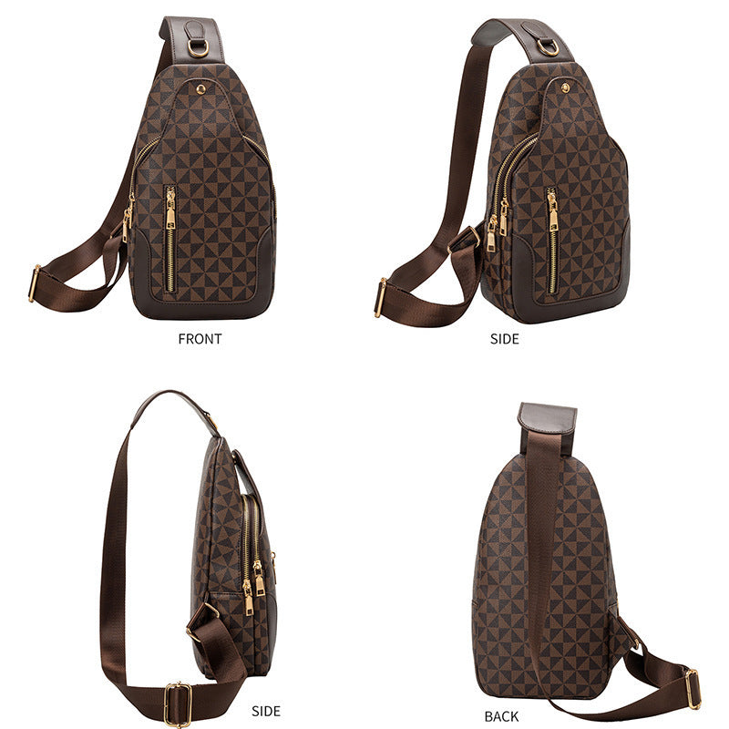 Men's Crossbody Large-capacity Retro Portable Chest Bag