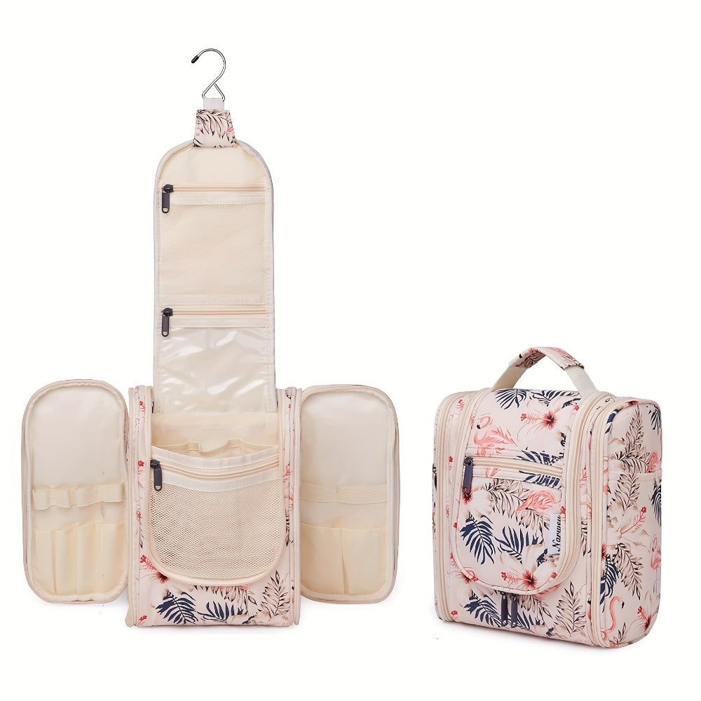 Toiletry Bag Hanging Large-Capacity Makeup Organizer with Hook, Multiple Compartments and 16 Print Options — image 32