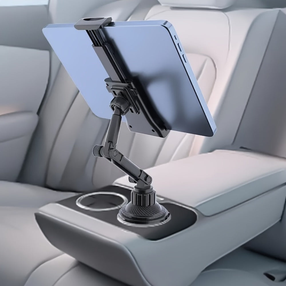 Car Cup Holder Phone & Tablet Mount – Adjustable Angle Multi-Functional Universal Vehicle Mount for Smartphones and Tablets |