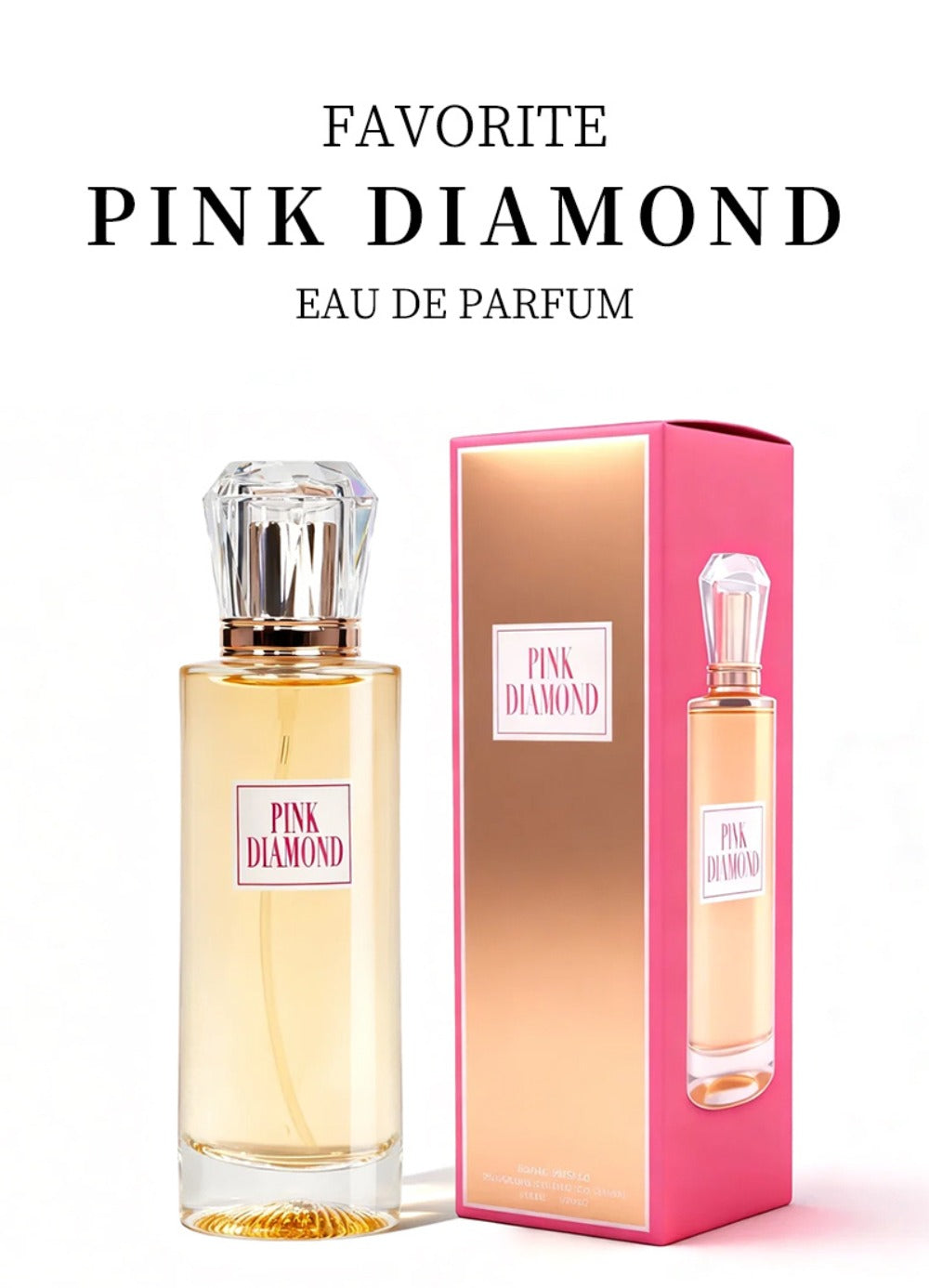 Pink Diamond Eau de Parfum Spray, 3.4 fl oz Bottle with Aldehyde, Lily and Orange Scent Notes — image 16