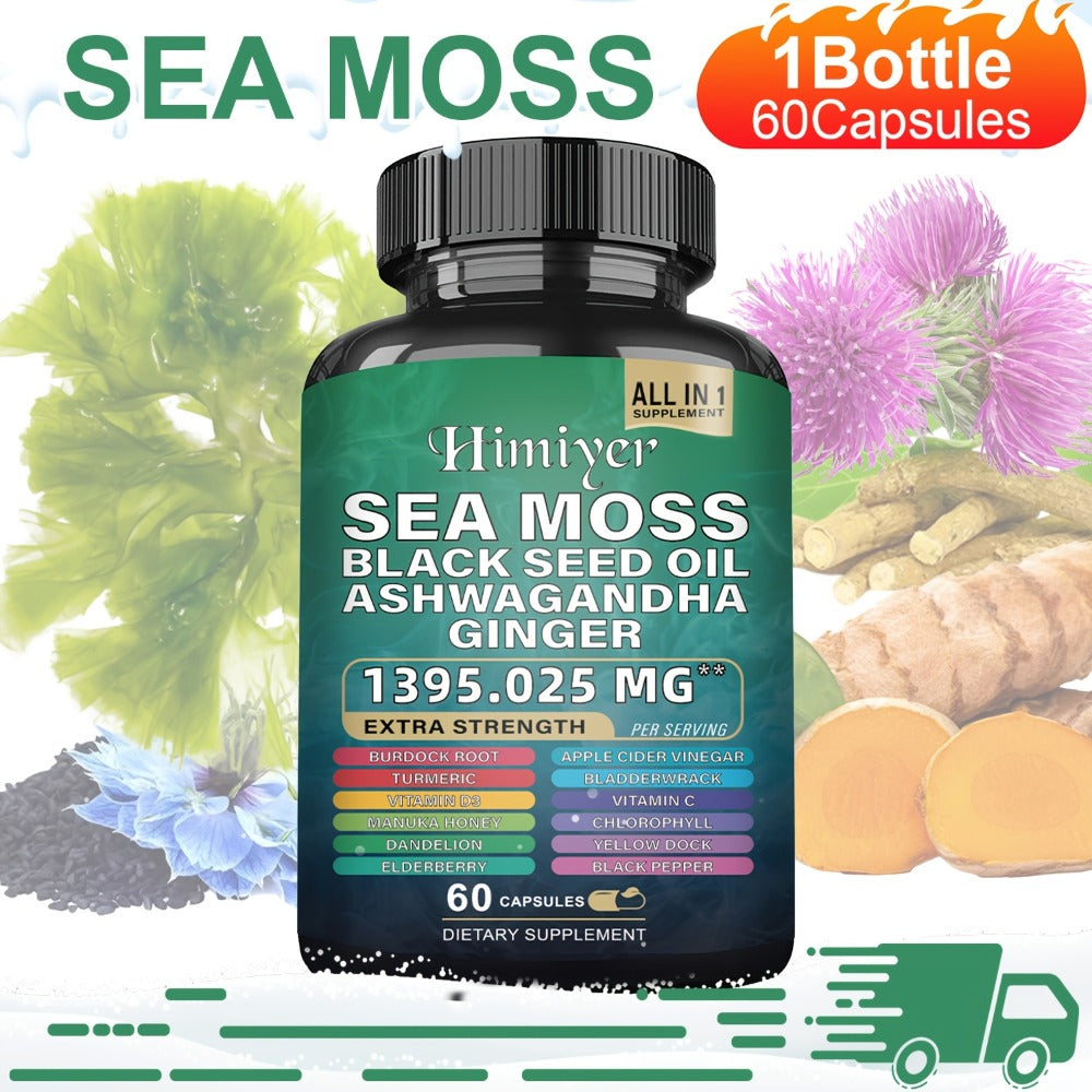 Sea Moss and Shilajit Capsule Supplements in 60-Count Bottles with One- to Six-Bottle Options — image 5