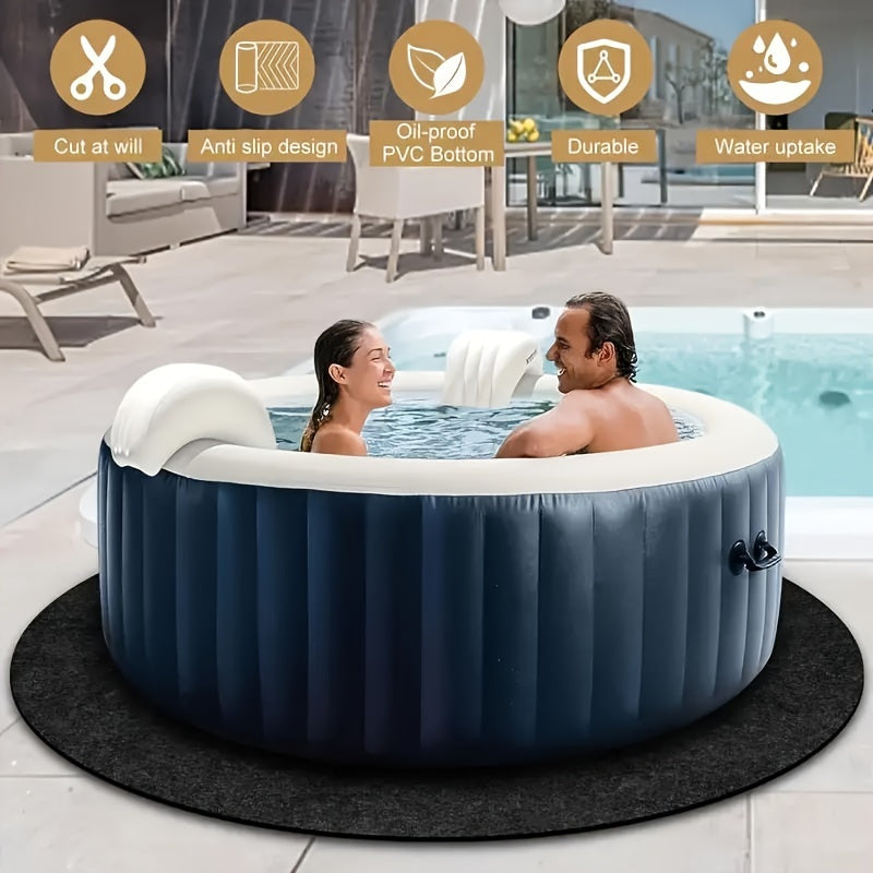 Hot Tub Mat for Garden, Patio and Yard Use, with the Listed Configuration, for Everyday Use and Organized Storage — image 1