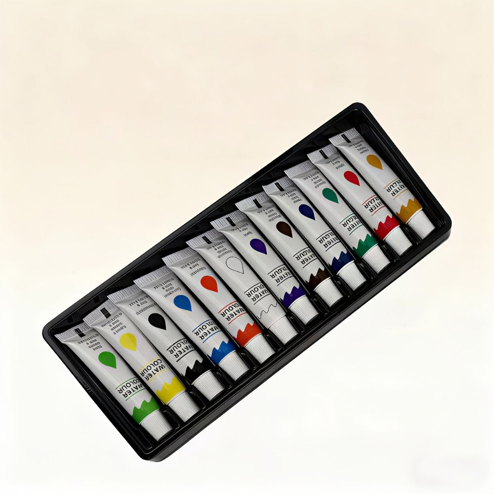 Watercolor Paint, Portable Set 24 Colors 15-Grid Palette 3 Brushes the Listed Color, Size or Set for Everyday Use — image 4