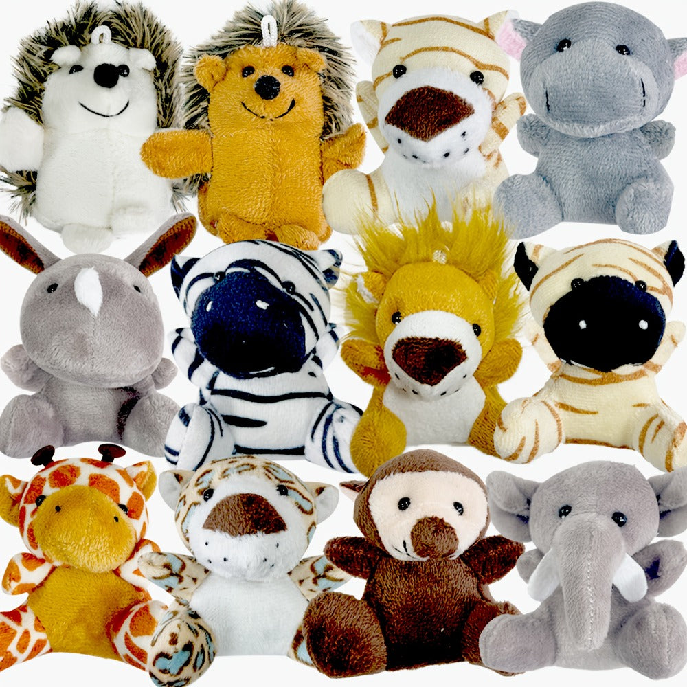 Stuffed Animal Mini Forest Animal Set with 12- or 24-Piece Pack Options for Party Favors and Prizes — image 3