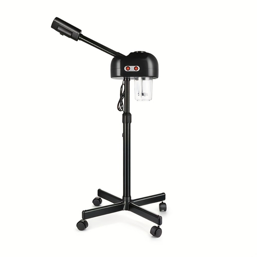 Standing Facial Steamer with Five-Wheel Rolling Base, Black or White Head and Adjustable 26.8–36.4-Inch Height — image 1