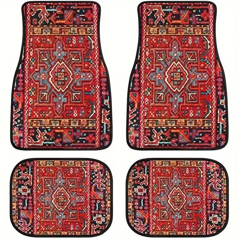Vintage Bohemian Style Car Floor Mat Carpet