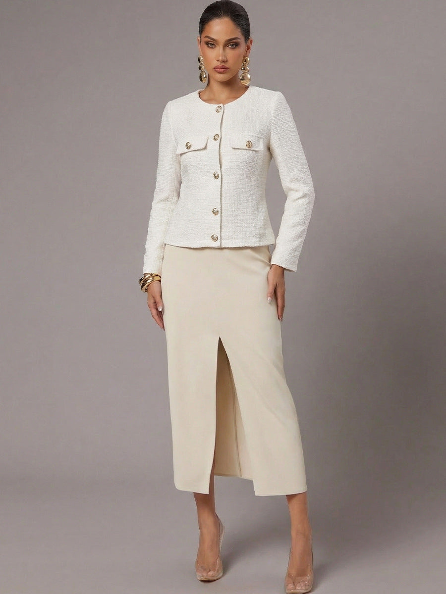 Chanel-style Coat 2025 FallWinter French Long-Sleeve Jacket For Women