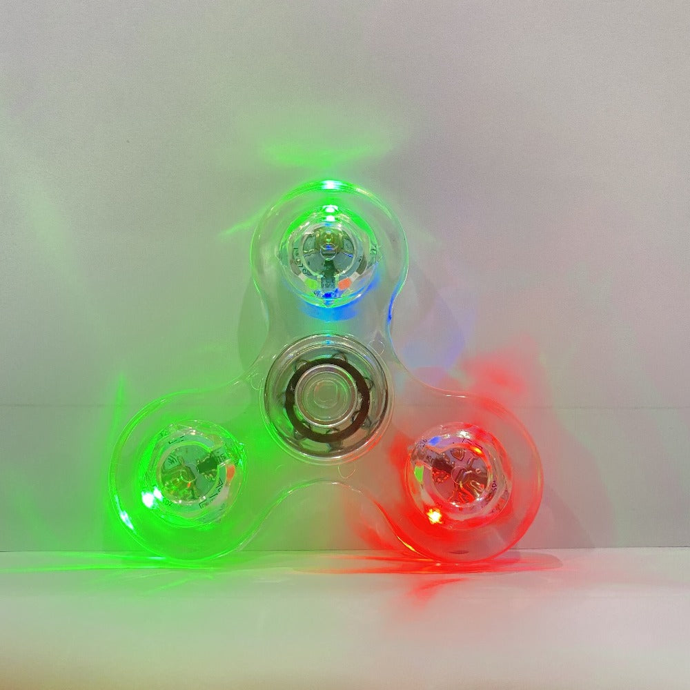 LED Spinning Top Fidget Toy 12 Pack Glow in the Dark Crystal Gyroscope with Vibrant Lights for Parties, Celebrations and Gues