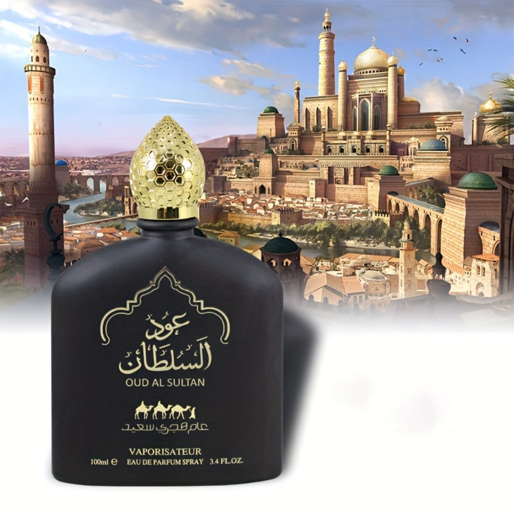 Men's Cologne Arabic Dubai Oud Eau de Parfum, Woody Floral Fruity Fragrance 3.38 oz, Middle Eastern Scent for Date Night — im