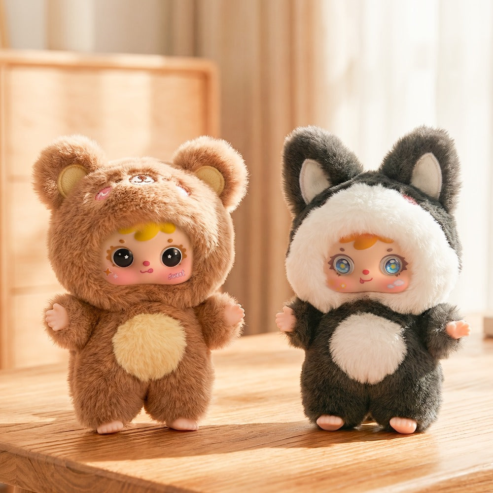 Kawaii Plush Keychain Charm, Cute Pet Healing Doll Rabbit Bear Stuffed Animal Bag Pendant, Random Style — image 10