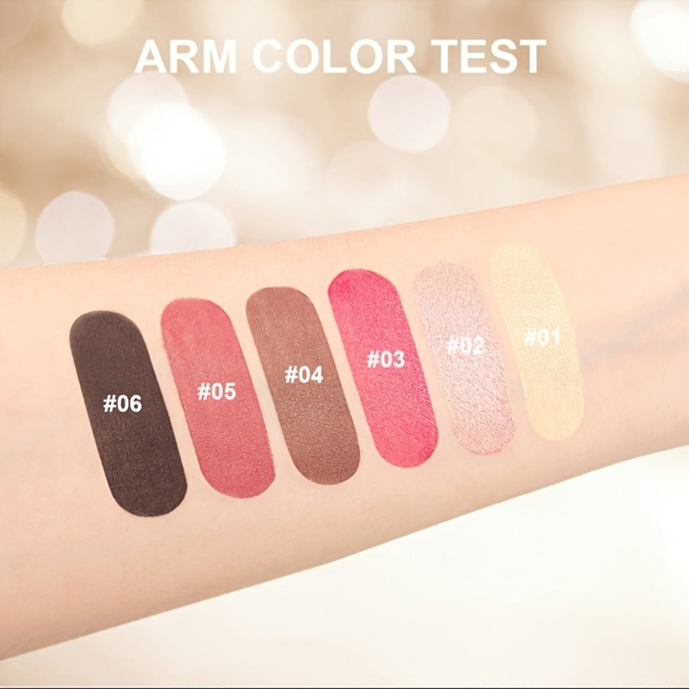 3-in-1 Makeup Stick Set 6pcs – Waterproof Blush Eye Shadow & Highlighter Stick, Long-Lasting Moisturizing Cream Formula — ima