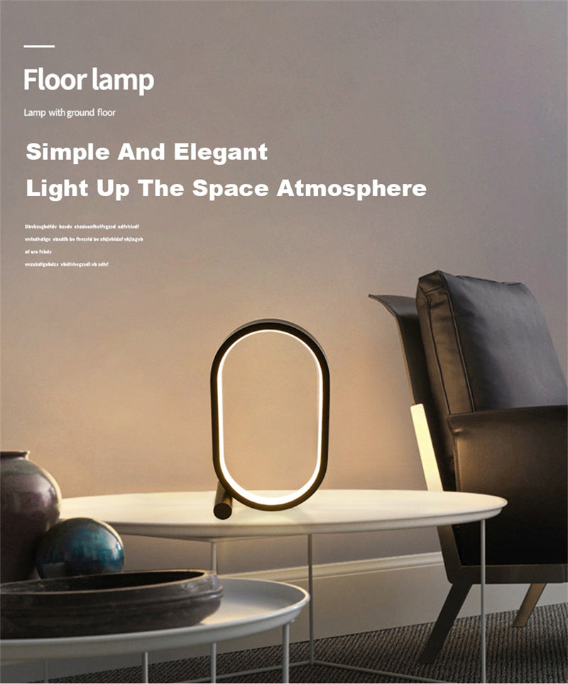 Usb Plug-In Lamp Oval Acrylic Lamp Touch Control Dimmable Modern Simple Creative Night Lamp Bedside Reading Lamp Desk Table Led