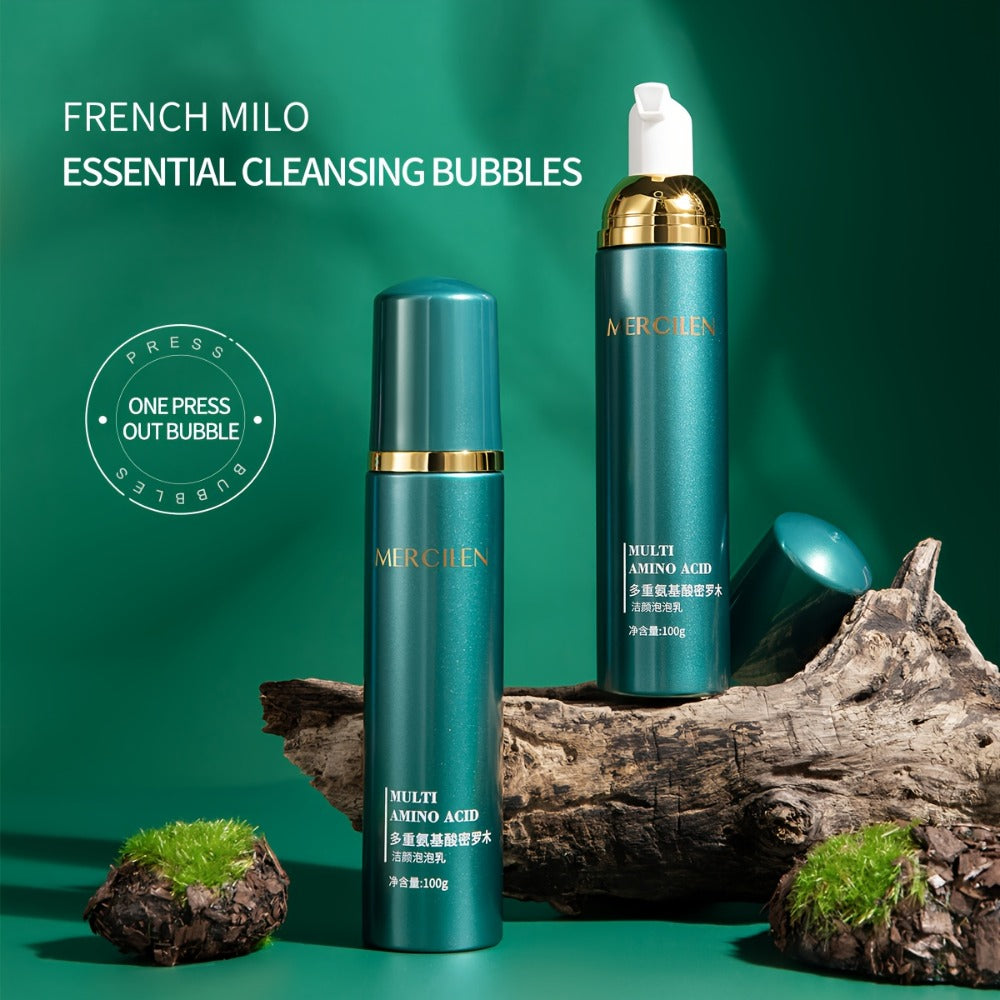 Amino Acid Bubble Facial Cleanser with Rose Water 100g, Deep Cleansing Gentle Mousse Face Wash — image 8