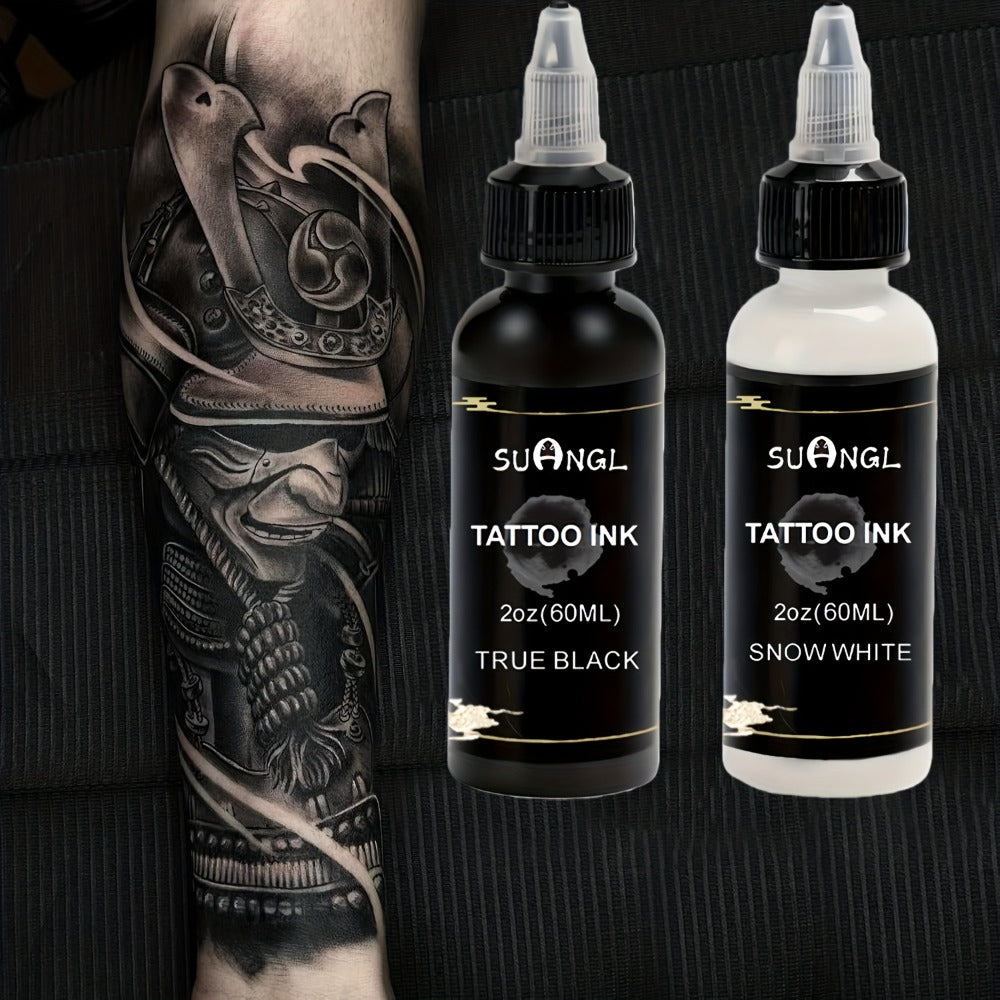 Tattoo Ink Black and White 1.01oz Bottle Options with Single, Two-Bottle and Mixed Color Sets — image 10
