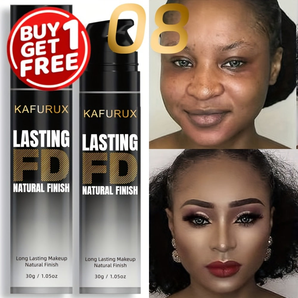 KAFURUX Liquid Foundation Two-Bottle Set with Pump Dispensers and Eight Matching Shade Pairs — image 14