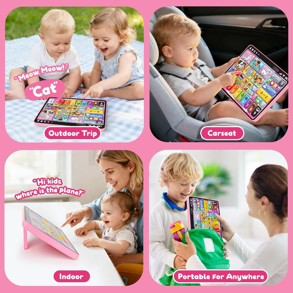 Trilingual Toddler Learning Tablet Toy, 39 Buttons 4 Play Modes Alphabet Numbers Colors Animals Music — image 22