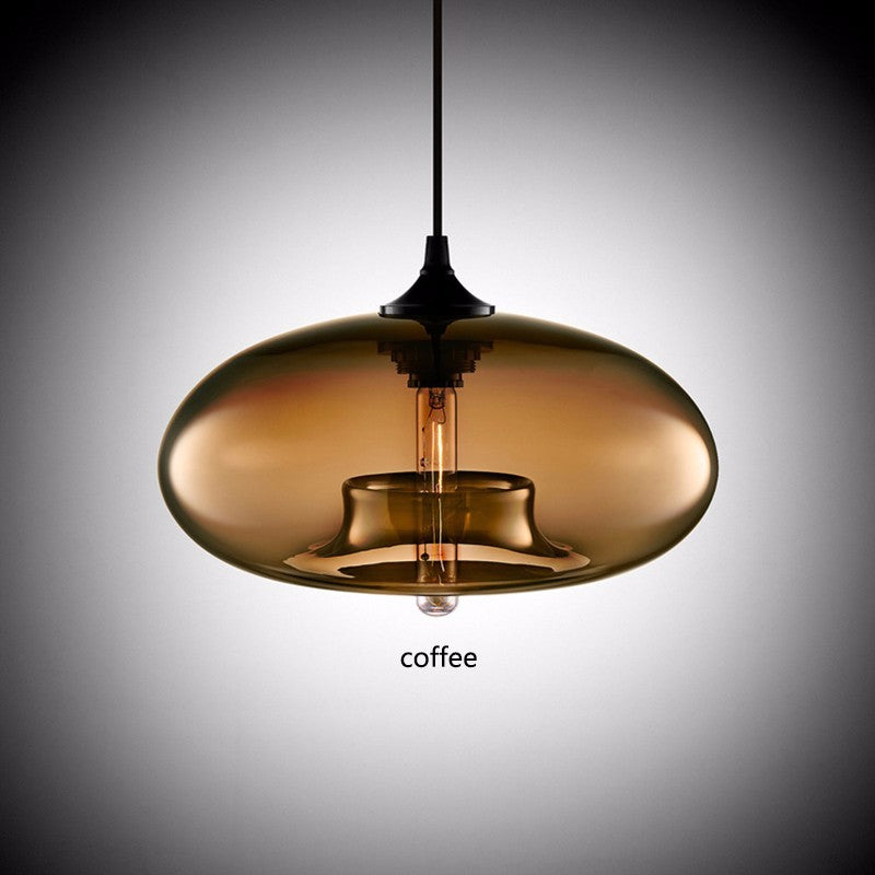Nordic Modern Loft Pendant Lamp Glass Lustre Industrial Decor Hanging Lights Fixtures