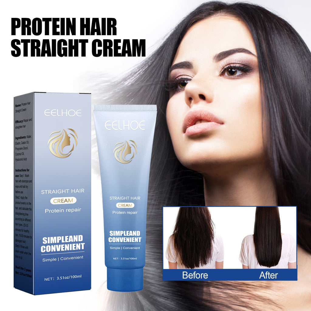 Protein Hair Straightening Cream Nourishes Hair, Smooths Hair And Scalp, And Takes Care Of Smooth, Frizzy And Dry Hair