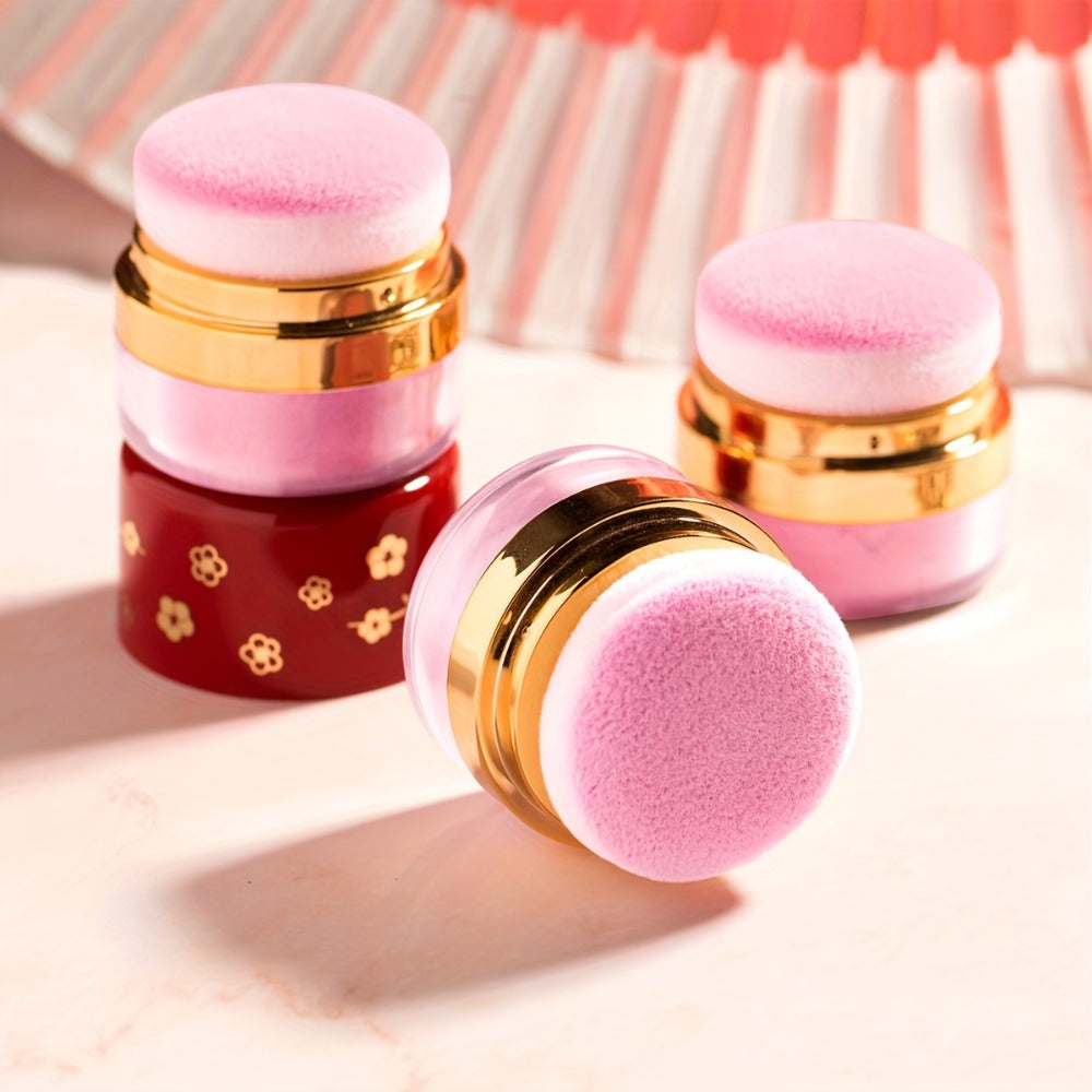 Powder Blush Set 3 Colors with Pearl Powder Rose Oil & Squalane Formula, for Makeup, Travel and Everyday Vanity Use — image 3
