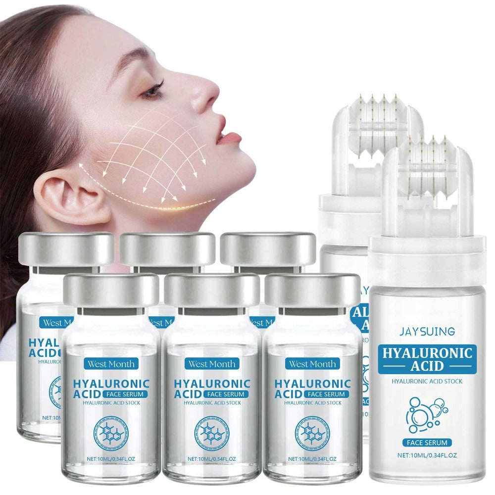 Hyaluronic Acid Collagen Elastin Micro Infusion Facial Serum 0.25mm - Microneedle Serum for Bath Time, Home Spa and Personal 