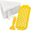 Empty Lip Balm Tubes 50 Pack with Filling Tray & Spatula, 5.5ml Clear BPA Free DIY Lip Balm Making Kit, Food — image 19